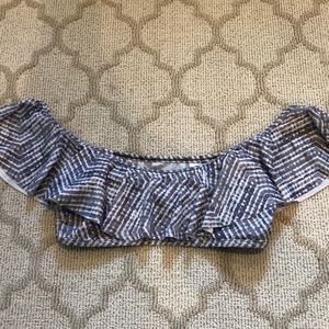Ruffled bikini top
